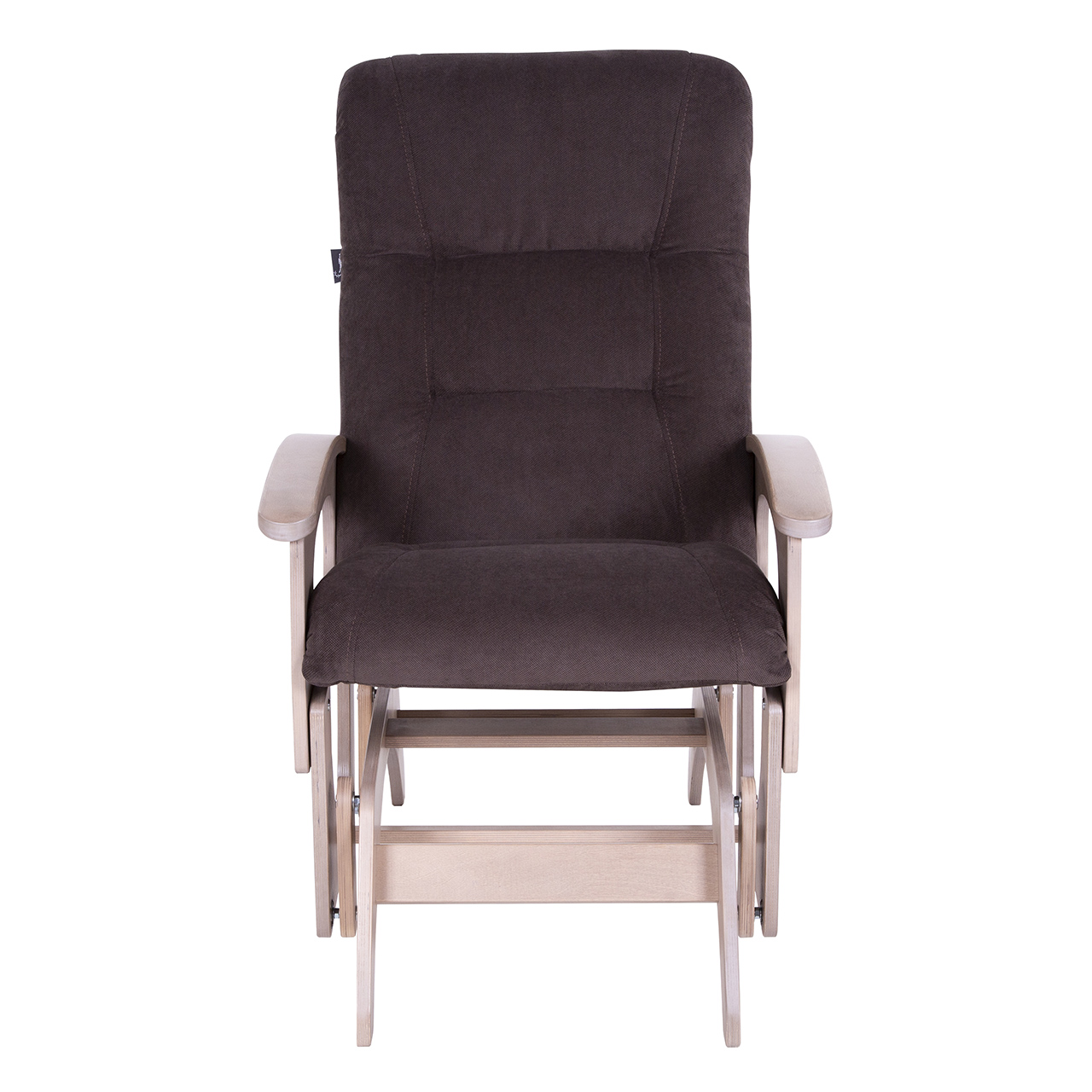 кресло-качалка глайдер Орион Грей браун каркас Шимо