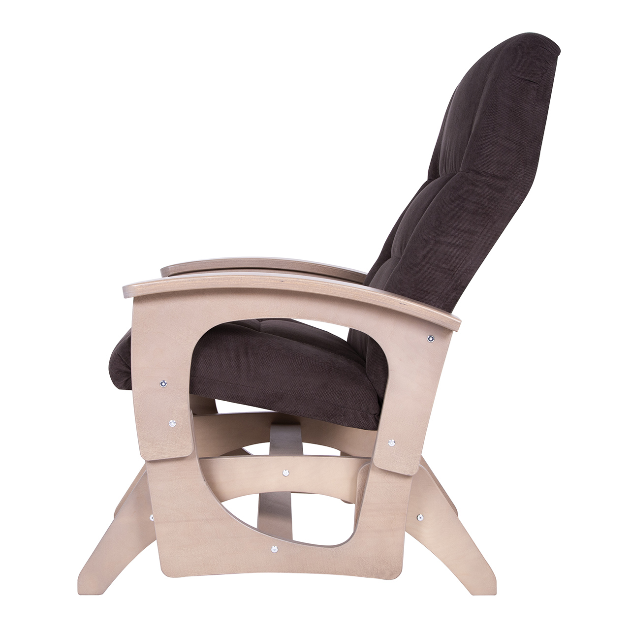 кресло-качалка глайдер Орион  Грей браун каркас  Шимо