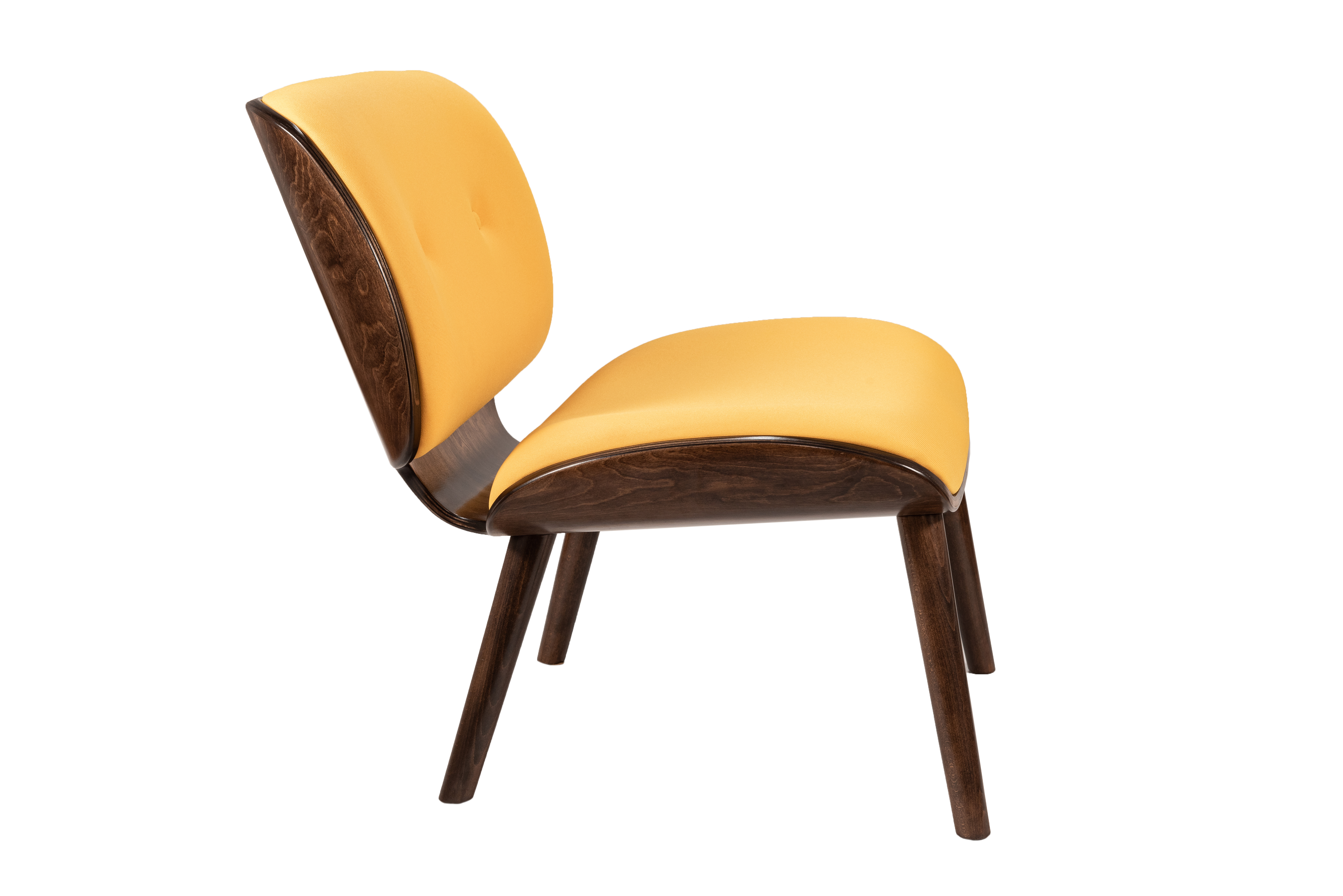 кресло Конда  фреш 23 охра каркас  Орех