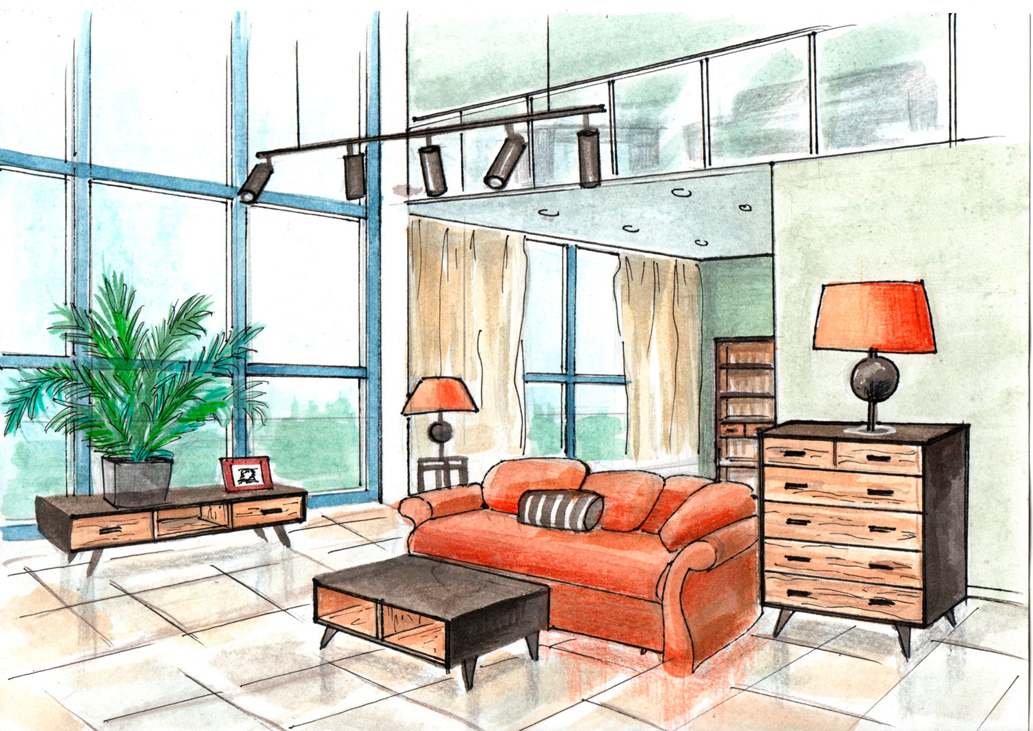 Гостиная Эрика