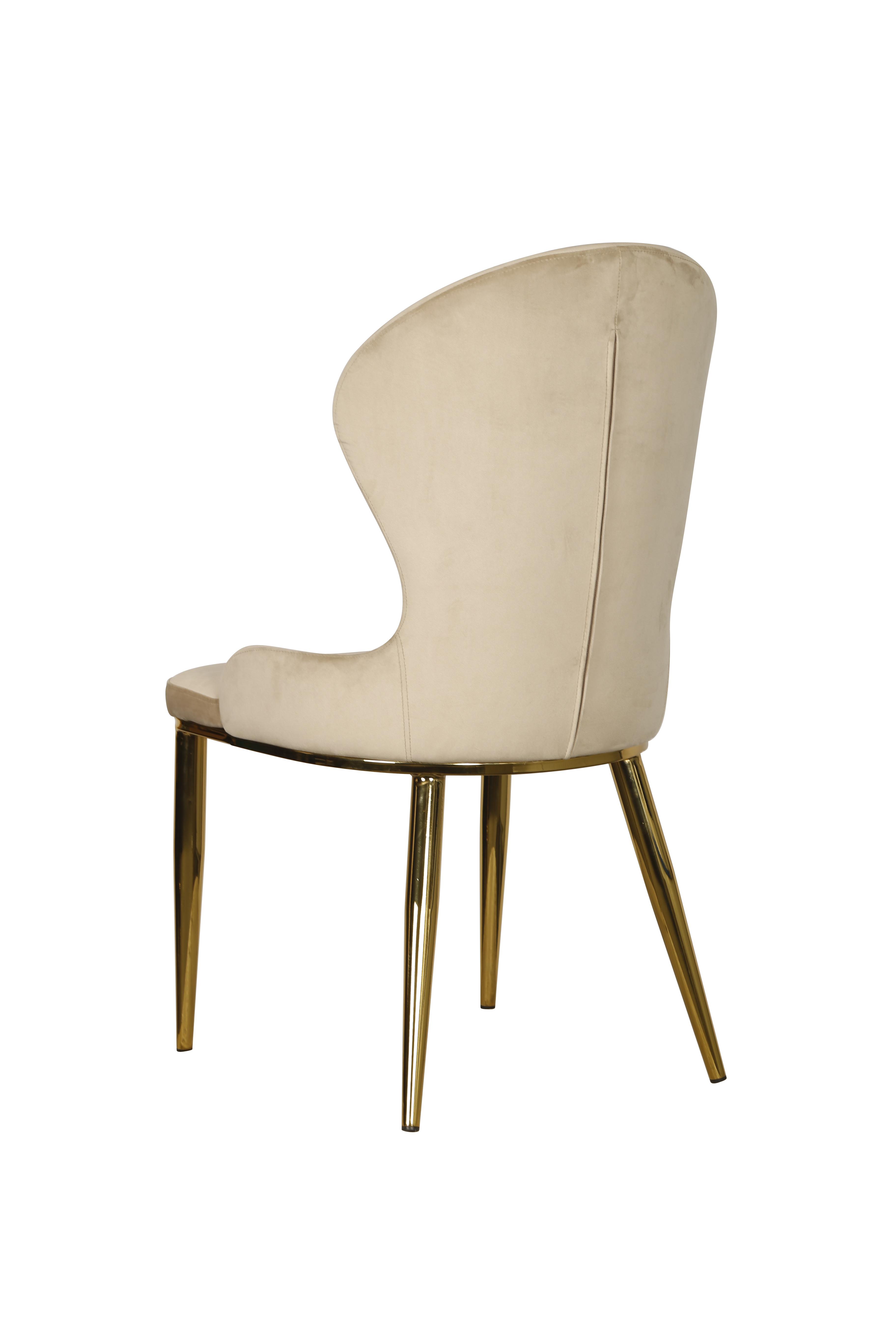 Стул обеденный Констанция TW-1163, бежевый/золото