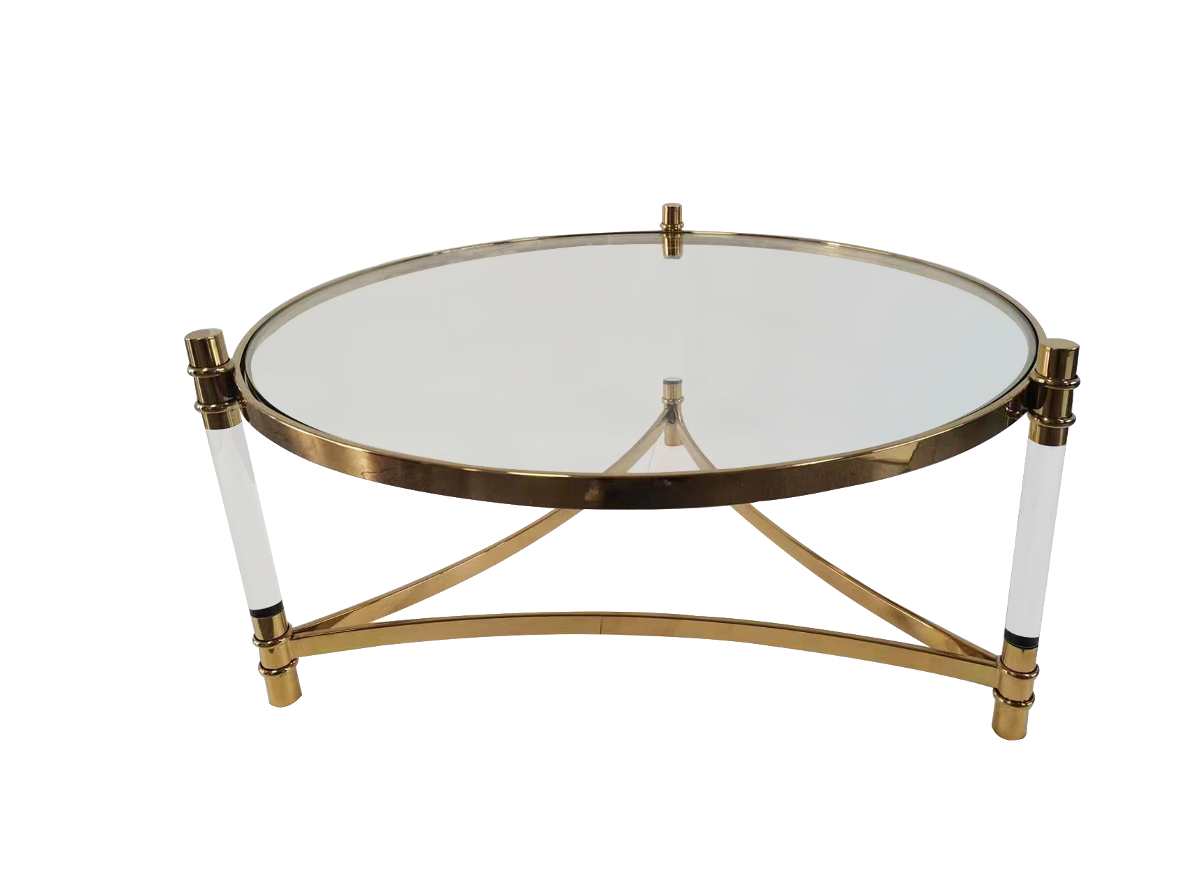 Стол журнальный Экселент   MH1796CT, 104х104х46см, золото