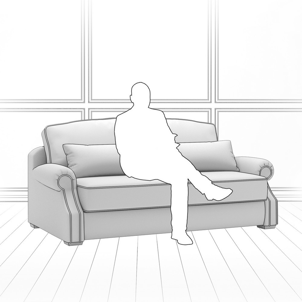 Диван Kane (с механизмом) DKa-I-180-K03-KaB40-B18