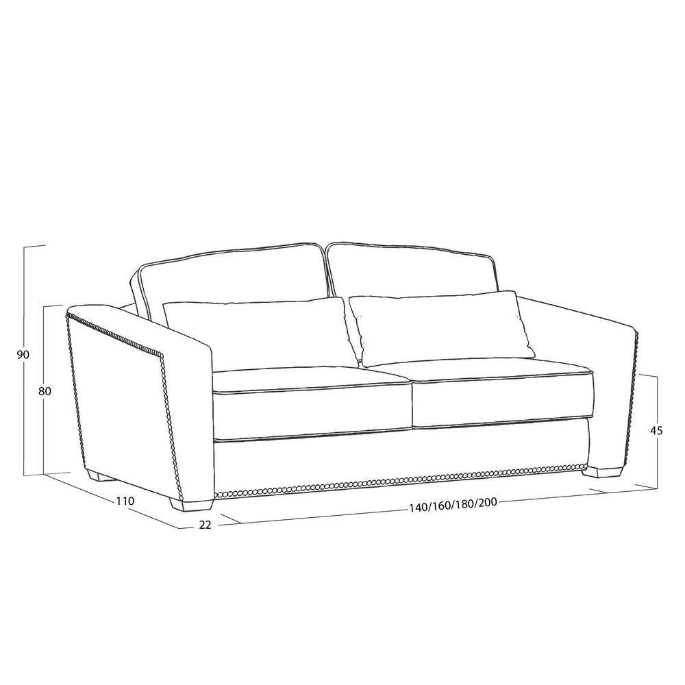 Диван Esten (с механизмом) DEs-I-180-K03-B-0397