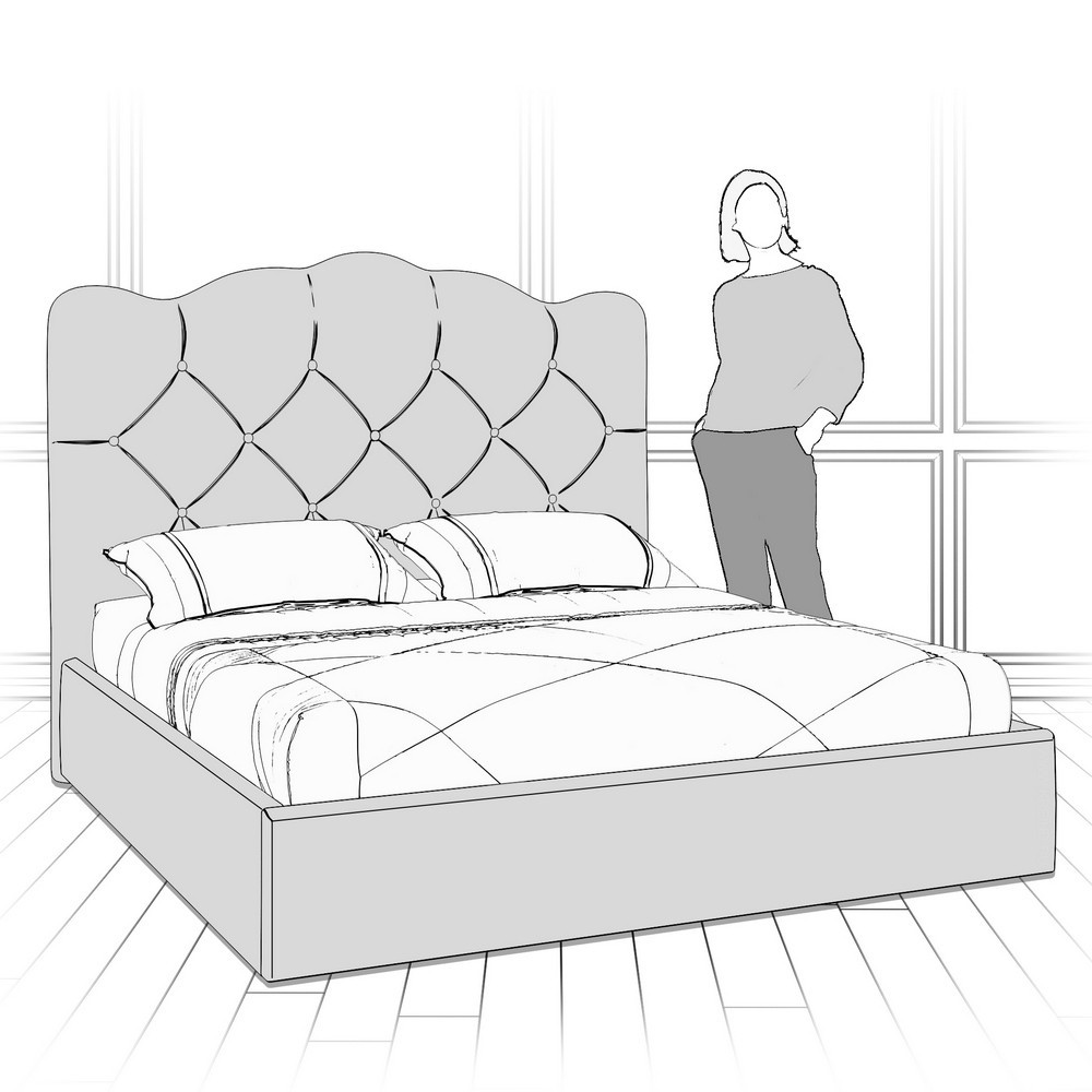 Кровать с подъемным механизмом K70-1800-B15