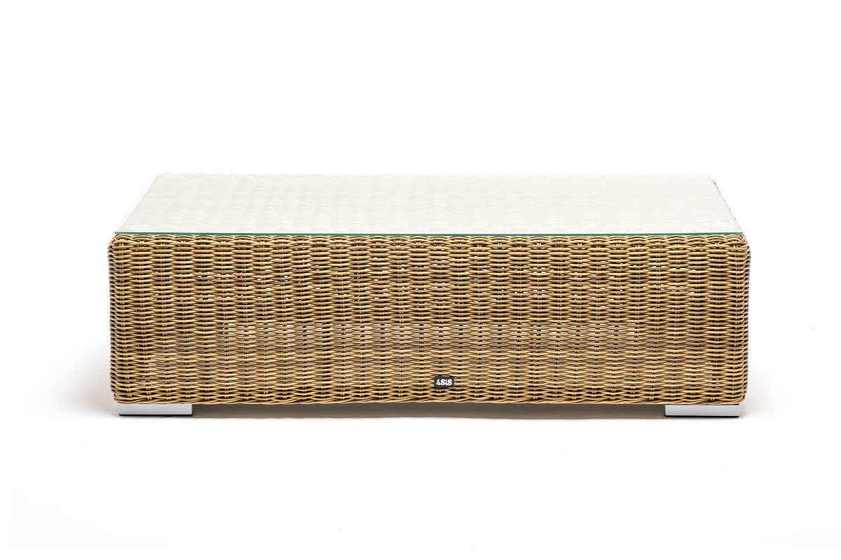 "Боналли" журнальный столик из искусственного ротанга, цвет соломенный