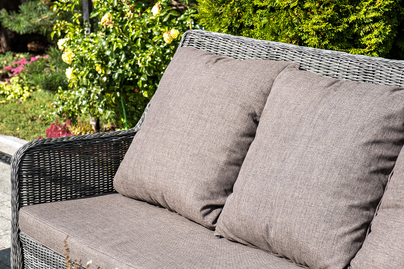 "Глиссандо" лаунж-зона из искусственного ротанга, цвет графит