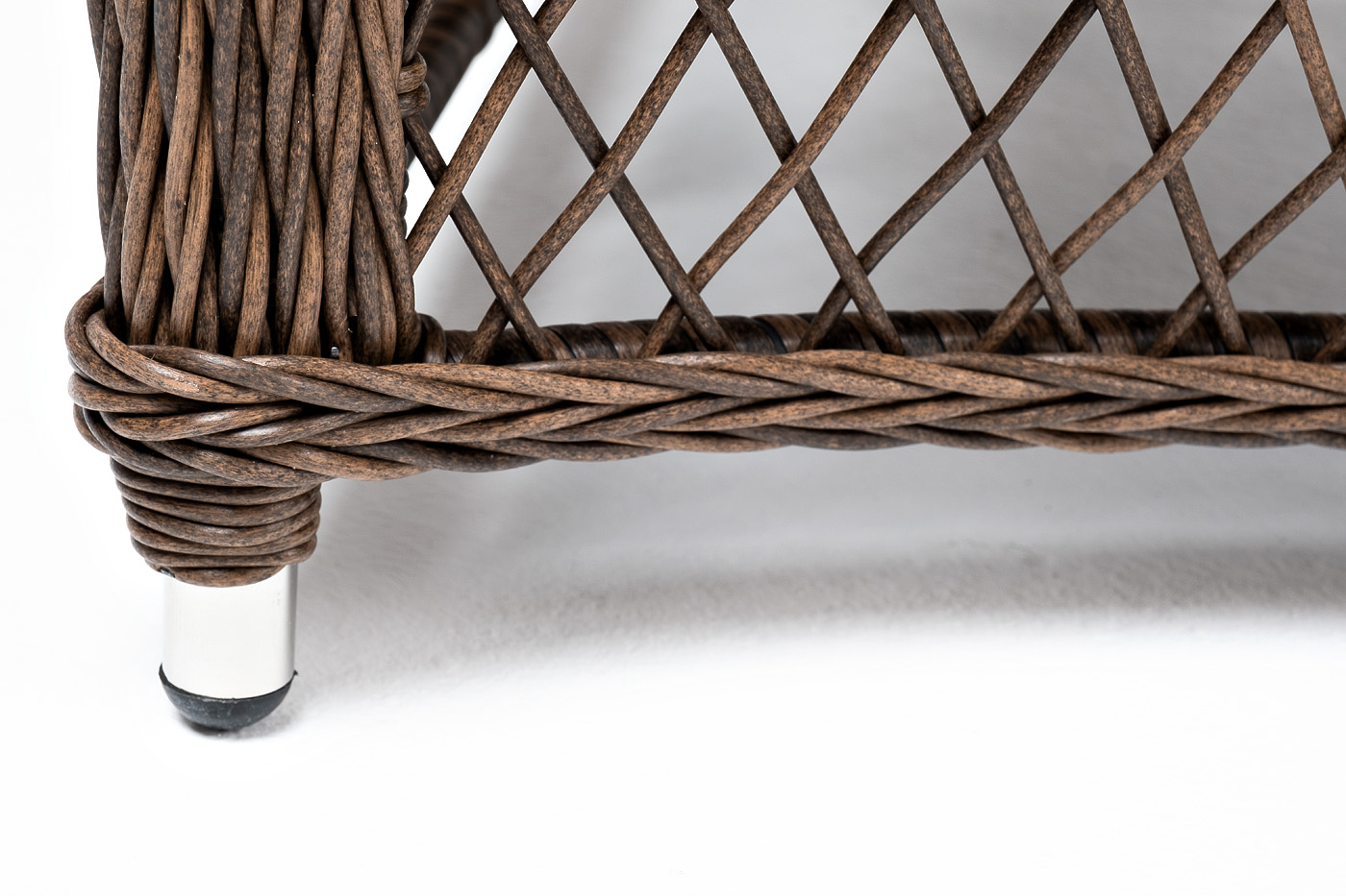 "Грандинелли" кресло из искусственного ротанга, цвет коричневый