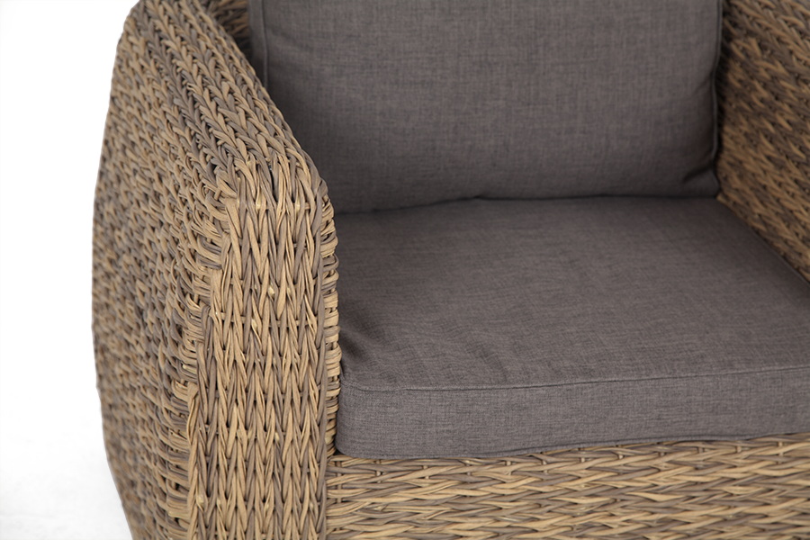 "Клиари" кресло из искусственного ротанга (гиацинт), цвет соломенный