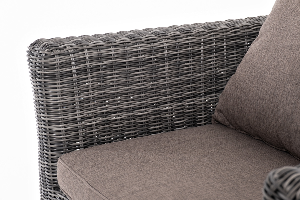 "Каприоли" лаунж-зона из искусственного ротанга, цвет графит
