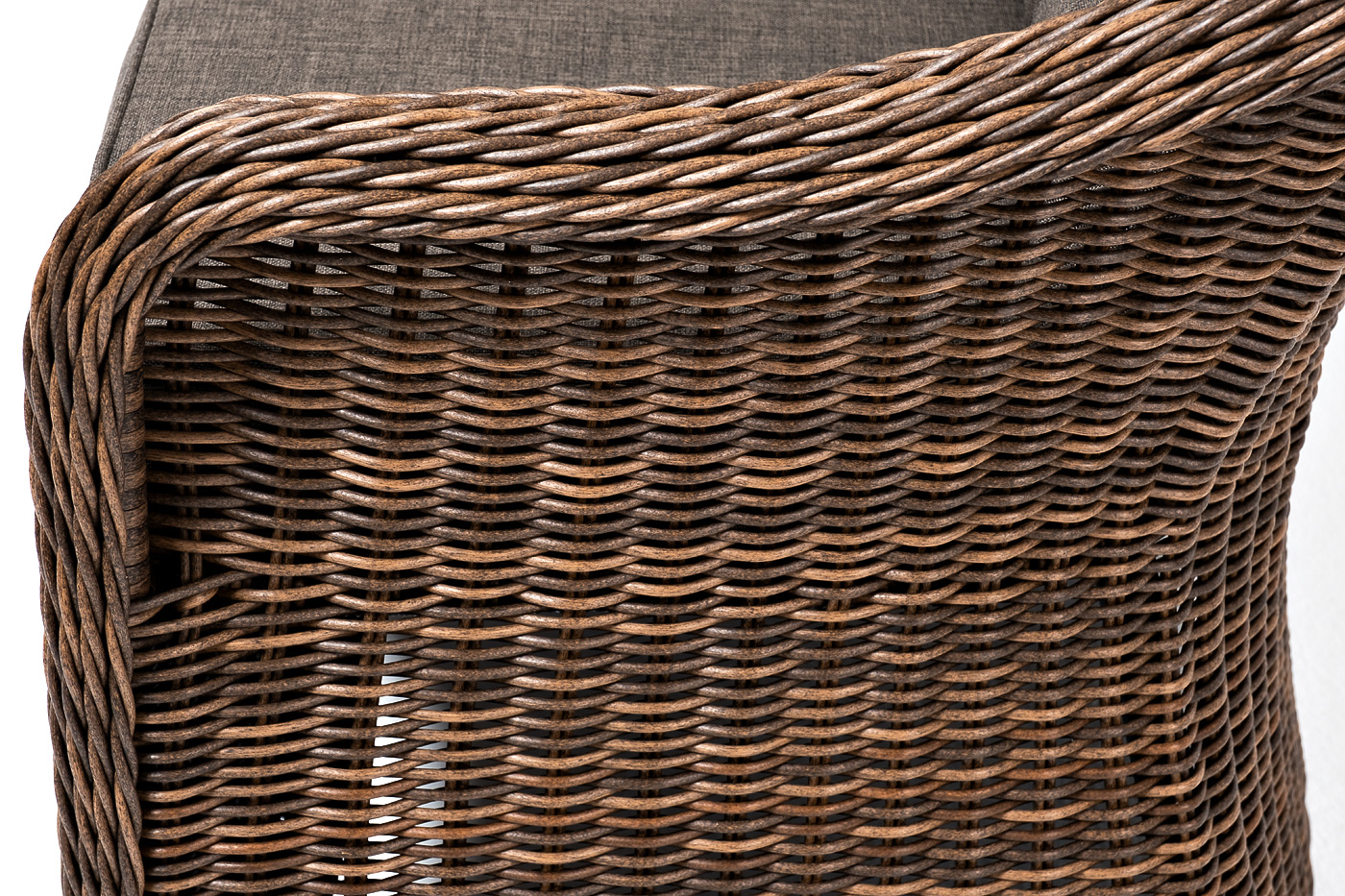 "Равенс" диван двухместный плетенный из ротанга, цвет коричневый