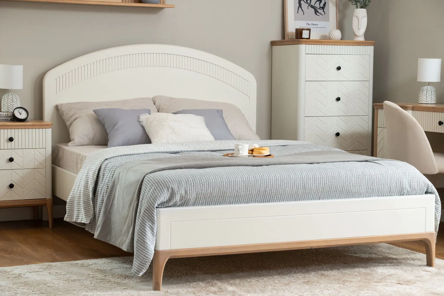 Кровать массив сосны Грета №3 1400х2000