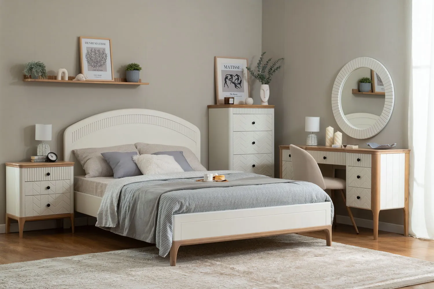 Кровать массив сосны Грета №3 1400х2000